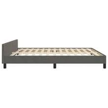 vidaXL Bettgestell Ohne Matratze, Dunkelgrau, 160x200 Cm, Samt - Grey - View 7