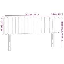 vidaXL Kopfteil Mit Ohren, Rosa, 147x16x78/88 Cm, Samt - Red - View 9