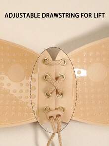 2/1件装无肩带隐形文胸，可重复使用聚拢文胸，女士隐形文胸，带乳贴的隐形露背文胸。 - 彩色 - 查看 6