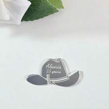 4.5cm Disco Cowgirl Bachelorette Party Hen Party Decorations Hens Drink Toppers Names Last Rodeo Lets Go Hen Cow Disco Ball Last Rodeo Christmas Party Wine Label Ornaments - Multicolor - View 15