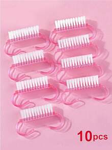 10pcs Nail Cleaning Brush Nail Brush For Cleaning Fingernails - Pink - View 11