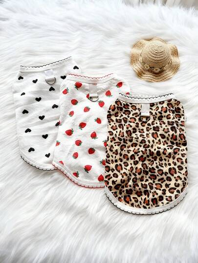  1pc HUITAIYANG Pet Clothes, Pet Vest, Soft & Comfortable Pet Vest For Dogs, Cat Clothes, Pet Clothes, Pet Vest, Autumn/Winter Pet Vest, Suitable For Medium & Small Dogs And Cats