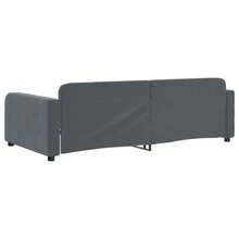 vidaXL Tagesbett Dunkelgrau 90x200 Cm Samt - Grey - View 5