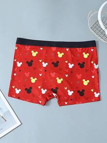 Disney 1pc Cartoon Print Men's Underwear - Soft & Comfortable, Elastic Waistband, Casual Men's Briefs - Multicolor - View 5