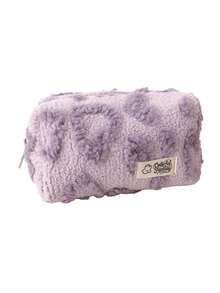 1PC Sweet Portable Heart-Shaped Storage Bag, Exquisite Desktop Decoration, For Storing Cosmetics And Study Supplies, Vintage Valentine's Day Gift - Multicolor - View 17