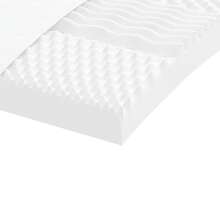 vidaXL Ausziehbares Tagesbett Mit Matratzen, Creme, 90x200 Cm, Stoff - White - View 9