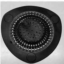 1 buc. Capac de păr din silicon pentru duș/cadă, sită de scurgere cu ventoasă - Capac de păr și previne înfundarea, soluție casnică pentru chiuveta de baie și cada de bucătărie, capac de scurgere ușor de instalat - material siliconic durabil, ideal pentru captarea zilnică a părului și scurgerea netedă a apei, articole de bucătărie, accesorii de bucătărie, ustensile de bucătărie