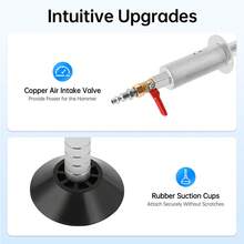 Shangmakel Air Pneumatic Dent Puller Hammer With 3 Suction Cups Sheet Metal Dent Repair Tool For Car Maintenance Shops Homes - Default - View 6
