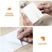 3pcs Thermal Print Labels, Adhesive Shipping Stickers, Adjustable Rolls, And Stackable Options, Size 100*150mm - 白色 - 查看 6