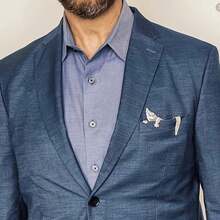 Retro Traditional Gentleman's Suit Animal Brooch, Crocodile Coat Multi-Functional Collar Accessory - 1 CÁI - Xem 4