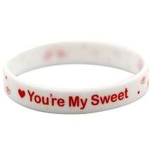 16Pcs Valentine's Day Silicone Bracelets Set (8 Unique Designs, 2 Each) - Red/Pink/White Assorted Colors, Soft Flexible Rubber Wristbands With Heart Patterns & Love Messages, Party Favors For Weddings/Bridal Showers/Bachelorette Parties, Sweet Exchange Gifts For Valentine's Day Celebrations - Multicolor - View 5