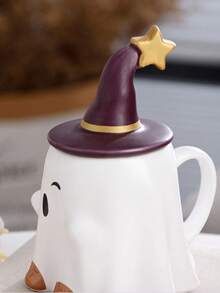 1pc Creative Cartoon Ceramic Cup, Large Capacity Office Coffee Milk Mug, Suitable For Halloween, Easter, Children's Day, Women's Day, Christmas - Multicolor - View 6