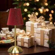 1 pieza Lámpara LED portátil inalámbrica para mesita de noche, control táctil, recargable por USB, 3 colores ajustables, luz de protección ocular, adecuada para estudio, dormitorio, sala de estar, comedor, cafetería, hotel y otra iluminación decorativa ambiental, 2 colores disponibles - Varios - Ver 11