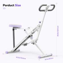 MERACH Squat Machine, 2 In 1 Squat Rowing Machine, Easy Setup & Foldable Exercise Equipment, Glute Trainer Machine, Glutes & Leg Home Workout Machine - trắng - Xem 9