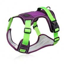 No Pull Dog Harness Durable Pet Harness Vest With Control Handle For Medium Large Dogs Walking Training Harnesses - Màu tím - Xem 9