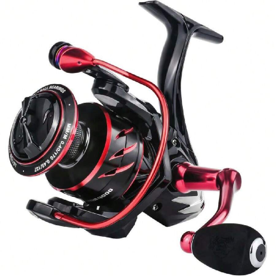 Spinning Fishing Reel ANCOHUMA, Powerful 26 LB Max Drag, 7+1 Stainless BB, 6.2:1 CNC Aluminum Alloy Spool, Unique Smooth Colorful Ceramic Line Roller, D.S.S.R Double Shield For Freshwater,31250842 - 藏蓝色 - 查看 1