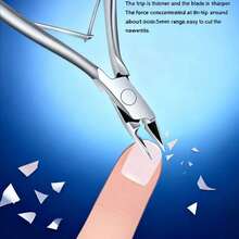 1pc Stainless Steel Silvery Dead Light Beige Pliers - Tool For Trimming Hand & Foot Dead Light Beige, Thorns & Nails, Multi-Functional As Cuticle Cutter & Trimmer, Rust-Resistant Metal For Durability, Sharp Precision Tips For Clean Cuts - Silver - View 4
