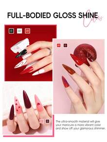 PEACECOLOR Gel Nail Polish Kit With Nail Lamp And Nail Drill Set 35 Colors Soak Off Nail Varnish 5PCS Base Top Coat Set Complete Nail Art Starter Kit For Beginners Manicure Salon Gifts For Family And Friends - 美規A型插(110-127V) - 查看 3