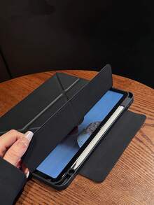 磁吸式可拆卸平板电脑保护套，适用于 iPad A16，3+Y 折叠设计，带笔槽，透明亚克力底壳，适用于 iPad 第十代，也适用于 iPad Pro 11 英寸（2020/2021/2022）、iPad Air 11 英寸（M2）、iPad Air 11 英寸（M3）、iPad Mini 7/6 英寸，多角度支撑，智能睡眠唤醒功能，也适用于 iPad 第九代。