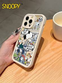 SNOOPY A Cartoon Anime  Sky Eye Staircase Antique White Mobile Phone Case, Which Can Be Given As A Festival Gift. It Is Suitable For Apple Phones, And The New Model Is Suitable For IPhone13/14/15/16/17Pro Max Phones - 彩色 - 查看 1