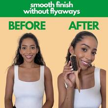 Unisex Boar Bristle Hair Brush And Beard Brush - Fragrance-Free Professional Hairstyling Brush, Suitable For Thick/Thin Hair, Can Clean Ombre Hairstyles And Electric Trimmers, Create Smooth Hairstyles, Essential For Back To School, Travel, Ladies Hair Accessories, Combs, Brushes, Edging Brush