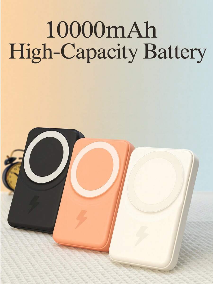 Magnetic Wireless Portable Charger 10000mAh Power Bank With LED Display, Built-In Stand, And USB‑C In/Out Fast Charging,For IOS Phone17-10 & Android | Summer Holiday, Christmas Gift,Outdoor Travel, Camping, Emergency Backup, Mobile Power Supply For Family & Friends