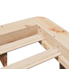 vidaXL Massivholzbett Ohne Matratze 120x190 Cm Kiefernholz - Braun - Übersicht 8