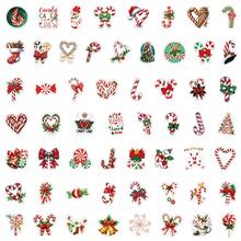 50 pièces Autocollants de Noël, Ornements de Noël, Décorations de Noël, Décorations de Noël d'intérieur, Autocollants de dessin animé pour bouteille d'eau, Hydroflask, guitare, bagage, téléphone, étui, ordinateur portable, planche à roulettes, cadeau - sd2 - Voir 12