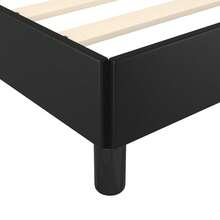 vidaXL Bettgestell Schwarz 90x190 Cm Kunstleder - Schwarz - Übersicht 7