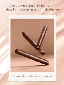 JOOCYEE LASTING GLOSSY ROUGE Solid Lip Gloss, Mirror Shine, Amber Brown Tone, Plump Lips, Lip Tint, Lip Gloss, Nude Color, Natural Look, Gift - 1990 復古棕色 - 查看 7