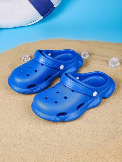 Sandalias transpirables y ligeras para niños, pantuflas cómodas para la playa, zuecos con suela antideslizante para interiores/exteriores, de verano