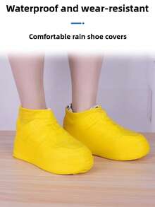 1 Pair/2 Pairs/3 Pairs Unisex Waterproof Shoe Covers, Anti-Slip Thick Durable Rain Boots Overshoes For Rainy Days Insulation, Galentines, Puppy, Carnival