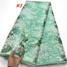 African Brocade Jacquard Lace Fabric 2026 High Quality Lace Material Nigerian French Gilding Lace Fabric For Wedding Dress Sewing - Multicolor - View 6