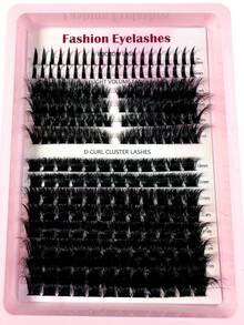 New 204Pcs Individual Eyelash Clusters 3 Styles Eyelash Clusters Spike Eyelash,Multi-Type Natural Look,80D+Spike Eyelash Reusable Individual Segmented False Eyelashes Wispy&Ultra Soft DIY Eyelash Extension At Homelash Clusters,Eyelash Clusters,Individual Eyelashes,Lashes,Fake Lashes - màu đen - Xem 7