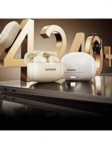 Lenovo EA110 遊戲藍牙耳機 藍牙無線技術 半入耳式舒適佩戴 0.06s低延遲 主動降噪效果 高清音質表現 蘋果安卓通用 月岩白 - 月岩白 - 查看 2