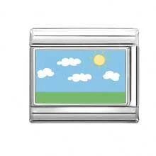 1件DIY照片模块化手链，饰有心形、眼睛、蝴蝶和花朵元素，适合作为派对礼物送给朋友/情侣，适用于圣诞节、新年、万圣节、情人节等场合，设计精美，不锈钢材质，本地制造，适合所有季节，可用于学校、派对、毕业典礼等场合。