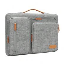 12.9 Inch Tablet Sleeve Case For IPad Pro 13 M4 & IPad Air 13 M3 M2, IPad Pro 12.9 M2 M1 6/5th With Magic Keyboard&Smart Keyboard Folio, Side Open Carrying Bag With 4 Zipper Pockets, Gray,12.9inch,Gray - Gray - 查看 1