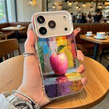 Funda de Teléfono Diseño de Arte Colorido de Apple para  14 Pro Max  13  Galaxy S23 S22 Opción de Regalo Ideal para Todas las Temporadas - Plateado - Ver 1