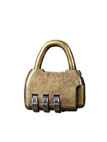 Vintage American 3-Digit Combination Lock Box, Secure Password Lock Box, Customizable Password, Home Lock, Padlock - Multicolor - View 13