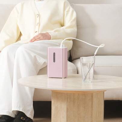 Hydrogen Inhalation Machine 99.99% High Purity Hydrogen Inhaler HO-Separated 180ml/Min (120 H+60 O) Dual Port Hydrogen Oxygen Inhaler Hydrogen-Rich Water Generator For Home Travel