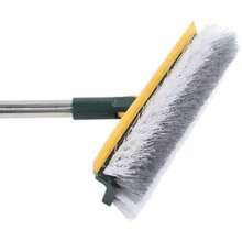 Cepillo de Suelo 2 en 1, Cepillo para Lechada con Largo, Cepillo para Azulejos de Cerdas Rígidas, Rotación de 180 Grados para Limpieza de Baño y Cocina ()(Verde) - Multicolor - Ver 8