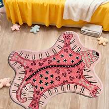 1件粉色豹纹装饰地毯，仿羊毛材质，可水洗防滑门垫，柔软吸水加厚浴室垫，适用于厨房、洗衣房、游戏室、走廊、农舍、露台、阳台、门廊、客厅地毯、派对装饰、室内外防滑垫、房间装饰、家居装饰、乔迁礼物、生日礼物、派对礼品、秋季装饰，多种尺寸可选，四季通用室内外门垫 - 彩色 - 查看 5