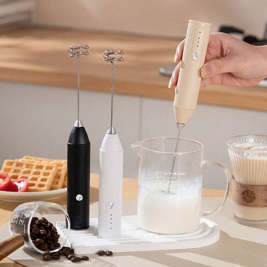 手持式电动奶泡器、电动咖啡奶泡器、电动打蛋器、无线电动奶泡器 - 彩色 - 查看 1