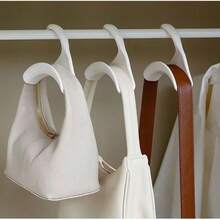 4 Pieces Of Durable Organizer Hooks For Closet Rod For Bags, Hats, Scarves, Shawls, Ties - Rack - 白色的 - 查看 1