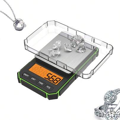 Mini Digital Jewelry Scale 200g By 0.01g Multifunctional Kitchen Scale Food Scale, Pocket Size For Weighing Power Gold Jeweley Diamonds