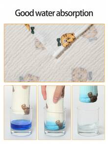 3件套棉纱小手帕毛巾浴巾洗脸巾浴巾面巾粉色毛巾小毛巾茶巾