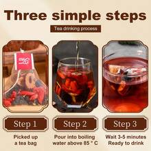 Ten-Treasure Tea | Complete Kidney Detox Tea & Ginseng Tea System With Chinese Tea Herbs, Targets Men's Wellness: Back Support, Fatigue Management, Liver Care, Immune Strengthening & Sleep Enhancement | Ultimate Get Well Gift For His Vitality | 1pc-30Bags, 150g/5.29oz - Nhiều màu - Xem 5