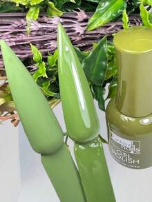 Verde Olivo Gel Polish Fantasy Nails para uñas - #06 Verde Olivo - Ver 2