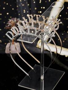 تاج ملكي "قذر 30" شريط رأس لحفل عيد ميلاد ال- 30، هدية عيد ميلاد ال- 30 للمرأة، شريط شعر، تاج، شريط شعر