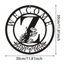 HELLOYOUNG 1件金属牌匾装饰，经典字母设计金属墙饰，墙面悬挂装饰，创意镂空剪影艺术，室内家居装饰，花园墙面装饰，金属工艺品，节日礼物，家居装饰，房间装饰，墙面装饰，生日毕业礼物 - 黑色 - 查看 26